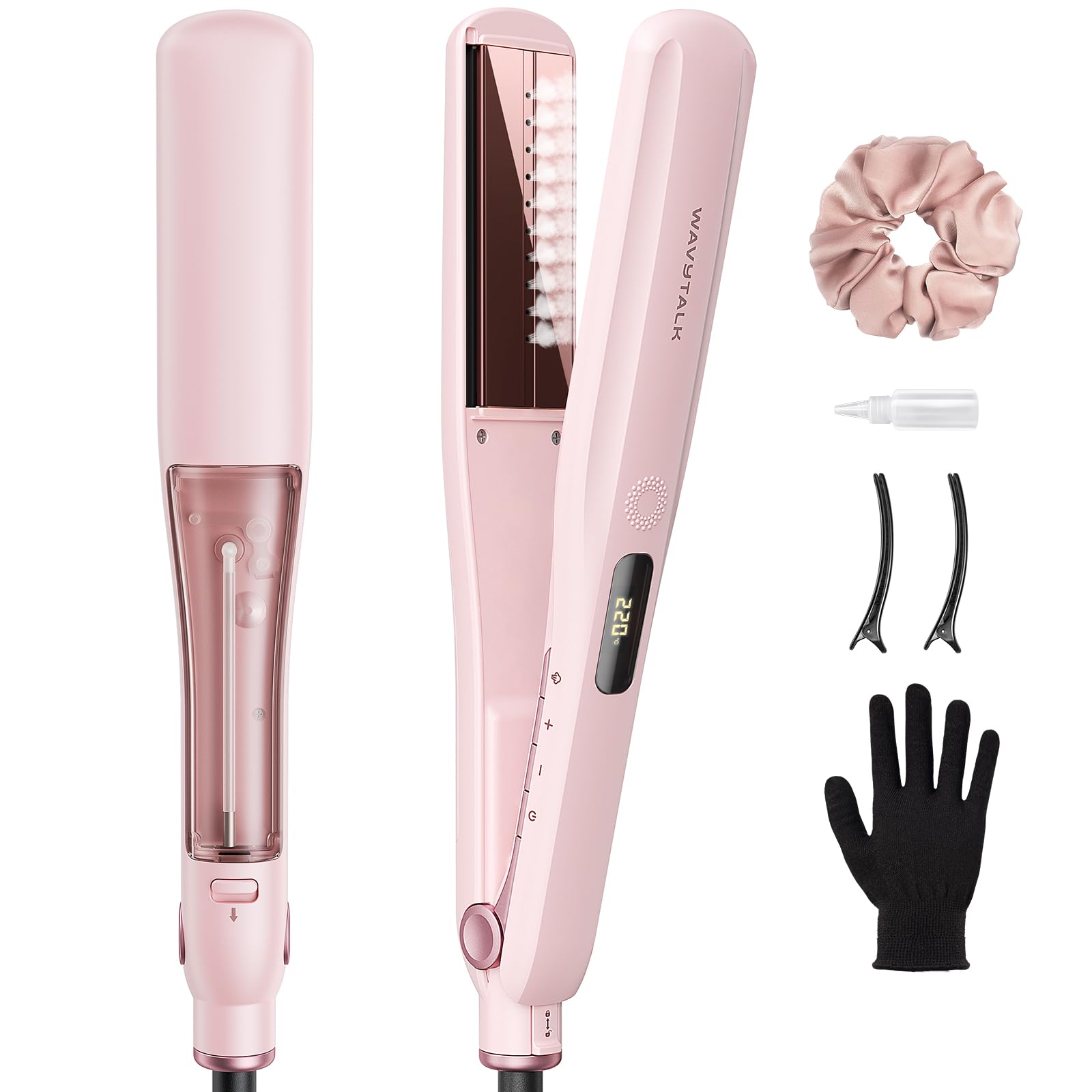 WAVYTALKウェイビートーク ヘアアイロン スチームヘアアイロン Amazon | Wavytalk スチームヘアアイロン スチームで髪へのダメージを